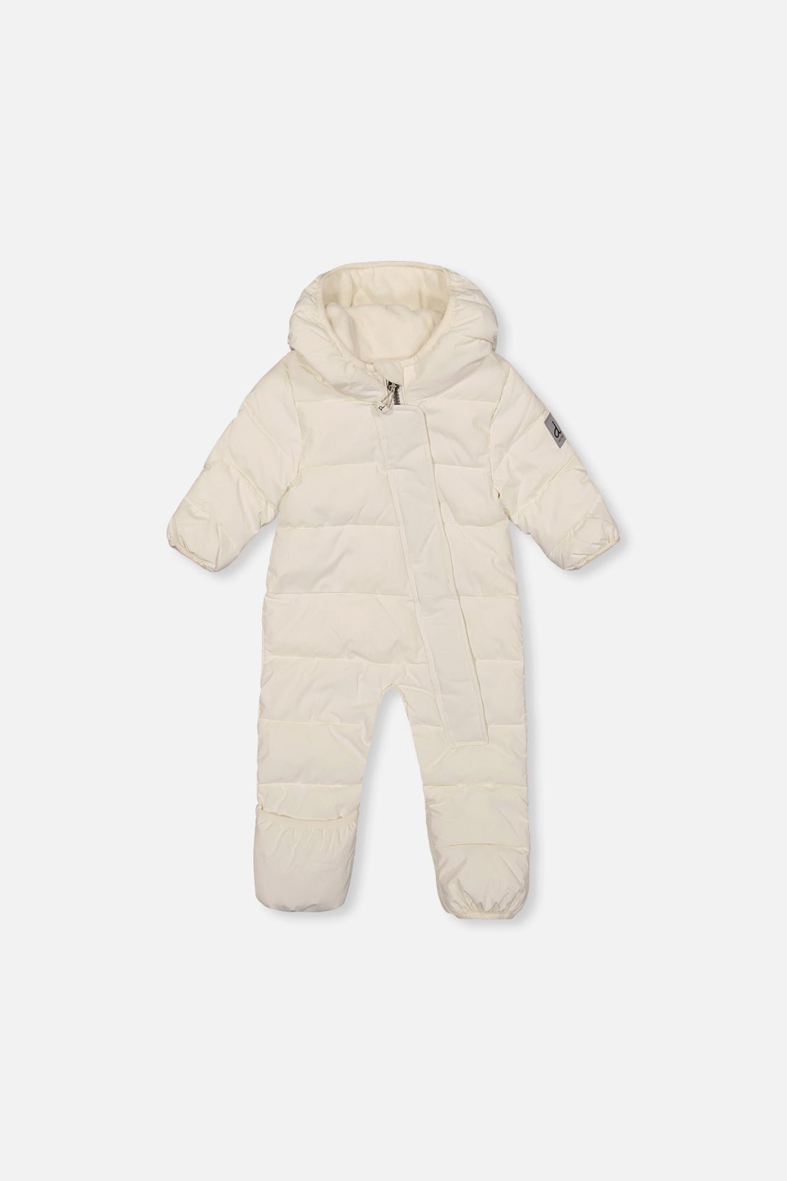 Baby Cloud One Piece Snowsuit Adapted For Car Seats Off White-0