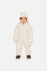 Baby Cloud One Piece Snowsuit Adapted For Car Seats Off White-1