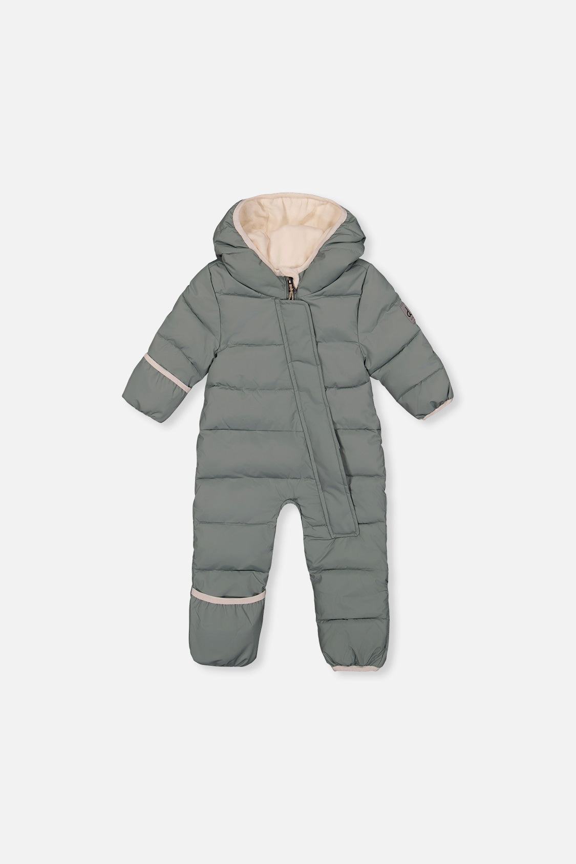 Baby Cloud One Piece Snowsuit Adapted For Car Seats Sage Green-0