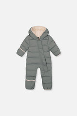 Baby Cloud One Piece Snowsuit Adapted For Car Seats Sage Green-0