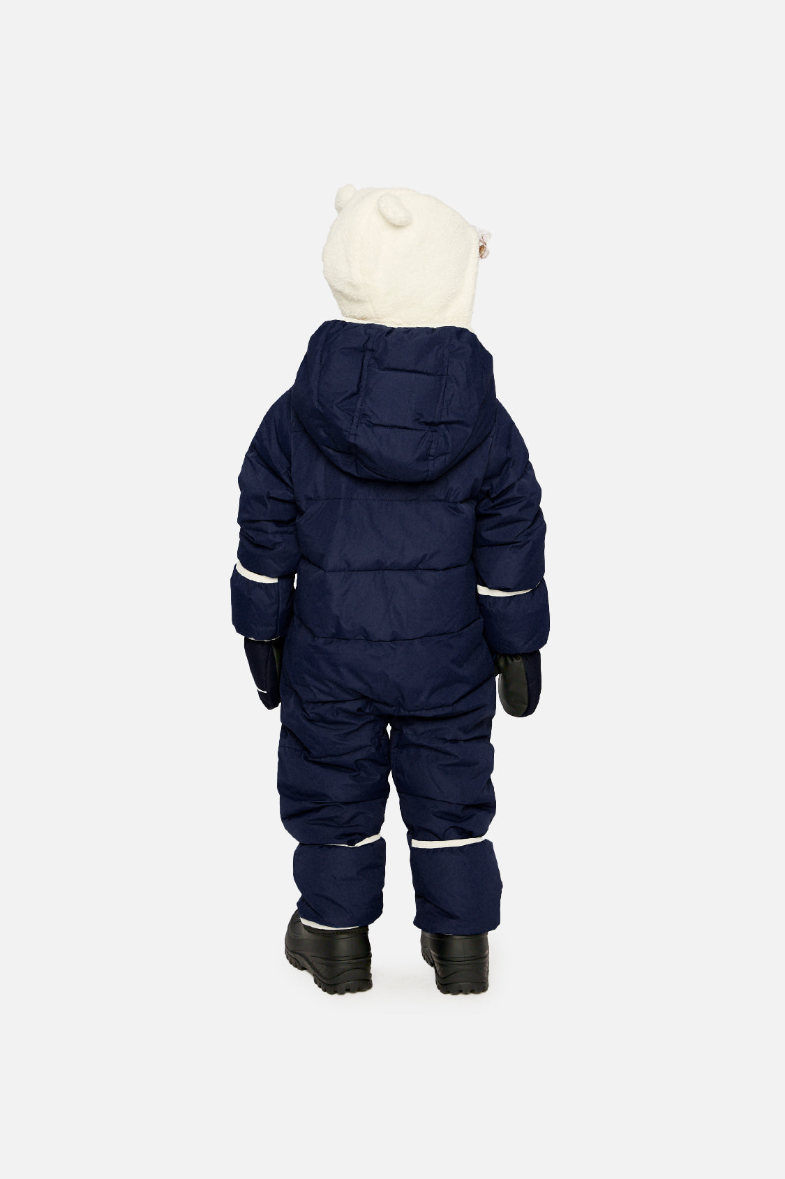 Baby Cloud One Piece Snowsuit Adapted For Car Seats Dark Blue-3