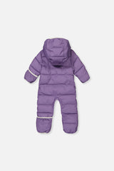 Baby Cloud One Piece Snowsuit Adapted For Car Seats Violet-1