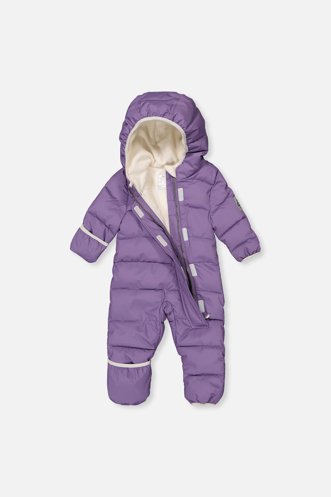 Baby Cloud One Piece Snowsuit Adapted For Car Seats Violet-2
