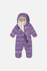 Baby Cloud One Piece Snowsuit Adapted For Car Seats Violet-2