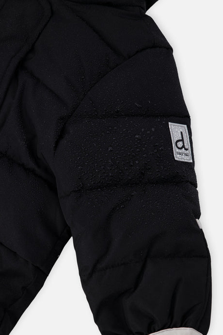 Deux par Deux Baby Cloud One Piece Snowsuit Adapted For Car Seats Black