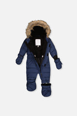Deux par Deux Baby Original dark blue snowsuit, alternate view 3