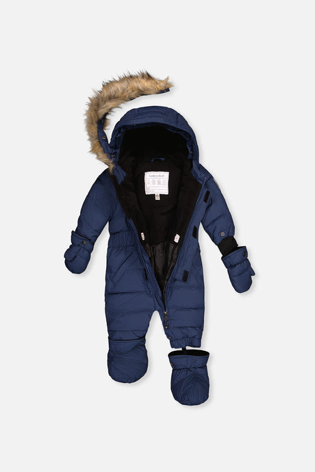 Deux par Deux Baby Original dark blue snowsuit, alternate view 4