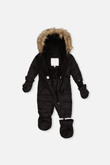 Deux par Deux black Baby ORIGINAL puffy snowsuit, additional view 3