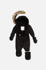 Deux par Deux black Baby ORIGINAL puffy snowsuit, additional view 4