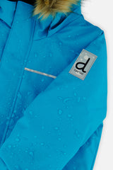 Deux par Deux boys DISCOVER two-piece snowsuit in blue, product view 8