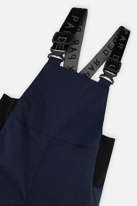 Deux par Deux boys DISCOVER two-piece snowsuit, grey skiing dinosaur print, product view 7
