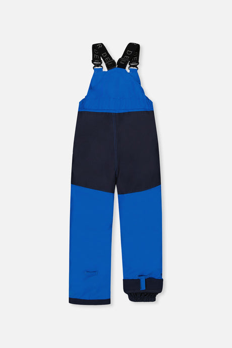 Deux par Deux boys' DISCOVER two-piece snowsuit in Blue Dinosaur Print, additional product view