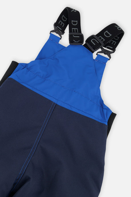 Deux par Deux boys' DISCOVER two-piece snowsuit in Blue Dinosaur Print, additional product view
