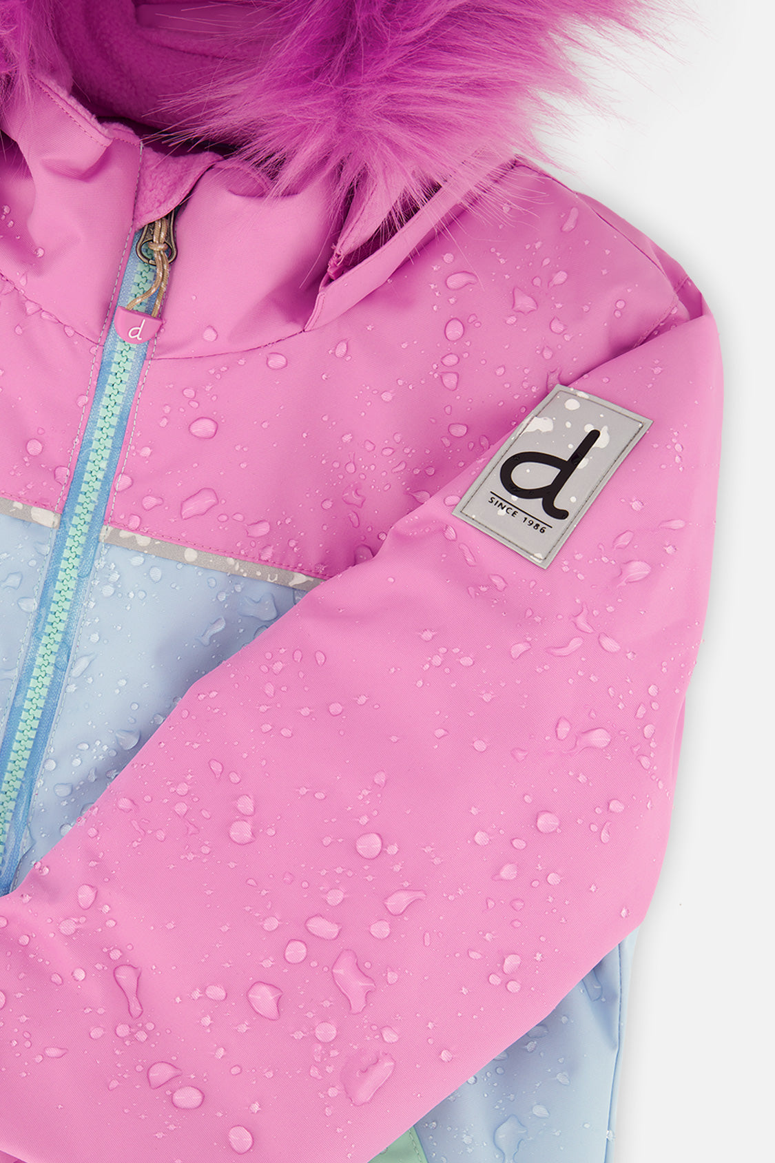 Deux par Deux girls DISCOVER two-piece snowsuit in pinkish violet, product view 8