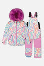 Two Piece Discover Snowsuit Multicolored Line Print-0