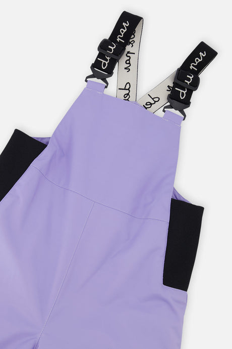 Deux par Deux DISCOVER purple cat print snowsuit, alternate view 6