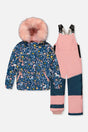 Two Piece Discover Snowsuit Blue And Pink Unicorn Print-0
