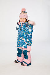 Two Piece Discover Snowsuit Blue And Pink Unicorn Print-2