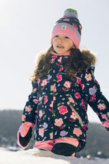 Two Piece Discover Snowsuit Blue Floral Print-2