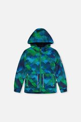 Light Weight Two Piece Chill Snowsuit Blue And Green Checkered Print-2