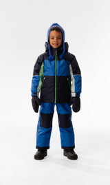 Light Weight Two Piece Chill Snowsuit Royal Blue And Green-1