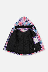 Deux par Deux purple floral CHILL lightweight two-piece snowsuit, product photo 4