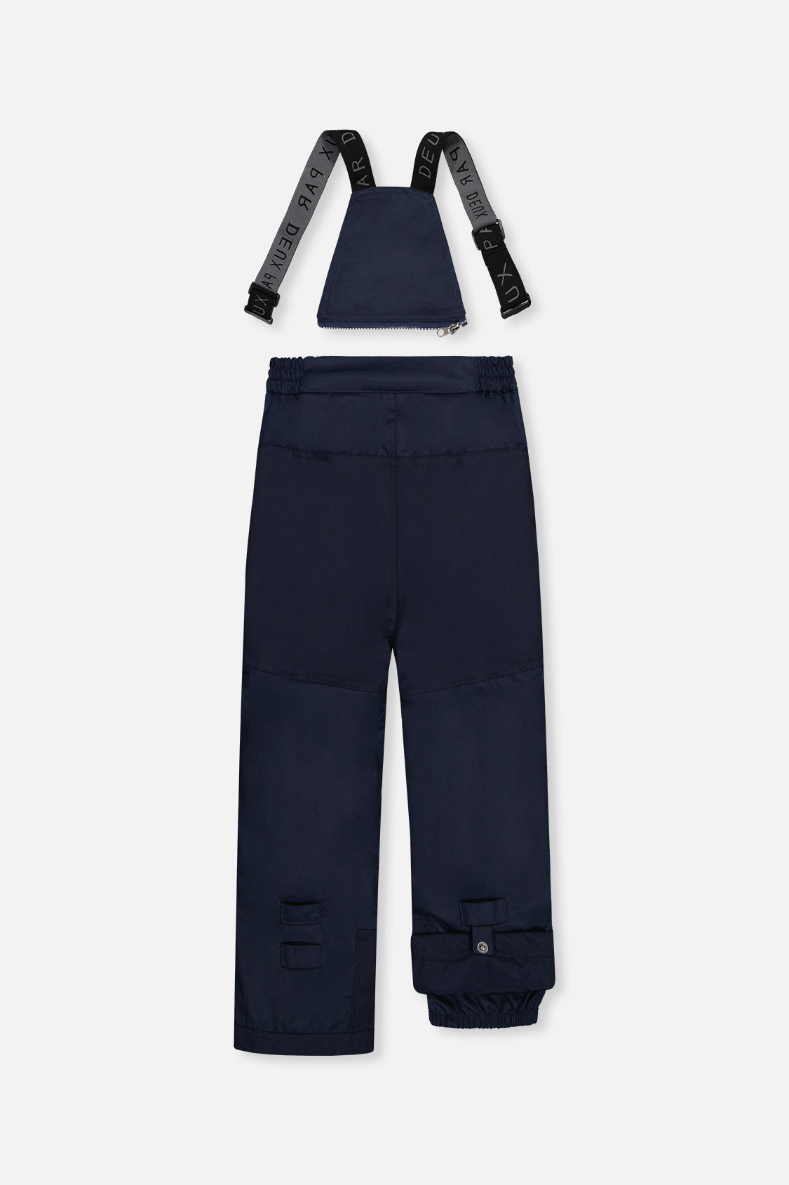 Deux par Deux boys PLAY two-piece snowsuit, navy and burgundy jacket with navy pants, product view 6