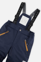 Deux par Deux boys PLAY two-piece snowsuit, navy and burgundy jacket with navy pants, product view 7