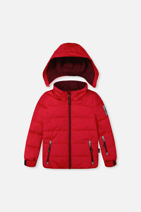 Two Piece Play Snowsuit Red With Black Pants-1