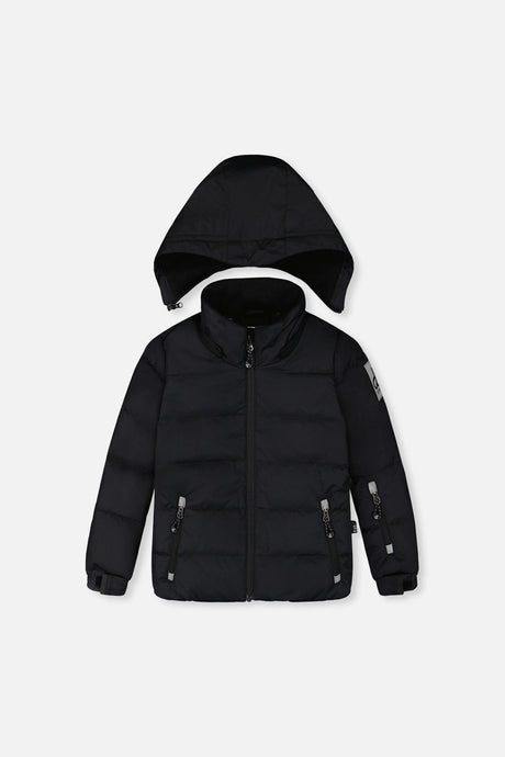 Two Piece Play Snowsuit Black With Black Pants-1