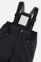 Deux par Deux boys PLAY two-piece snowsuit in black, product view 7