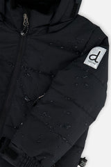 Deux par Deux boys PLAY two-piece snowsuit in black, product view 8