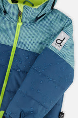 Deux par Deux greyish blue and navy PLAY two-piece snowsuit, product photo 8