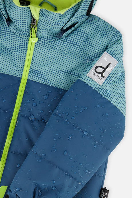 Deux par Deux greyish blue and navy PLAY two-piece snowsuit, product photo 8