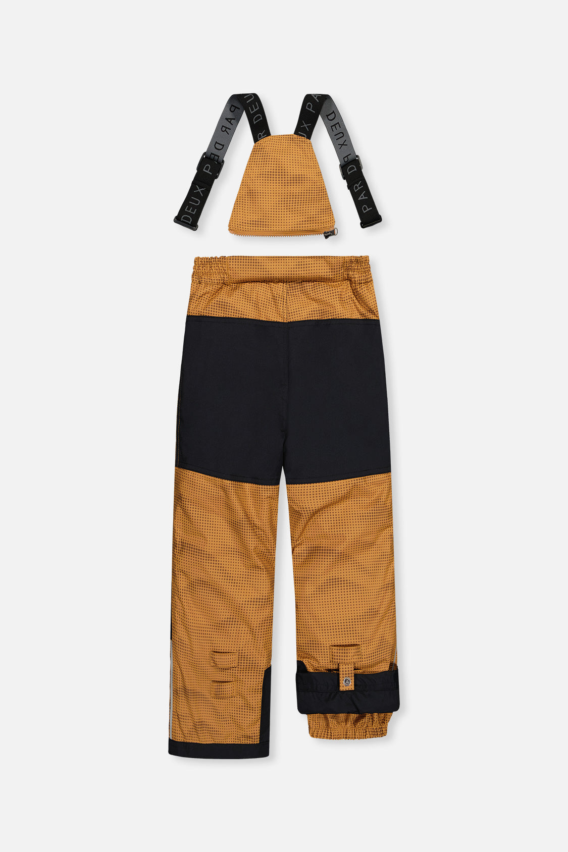 Deux par Deux boys PLAY two-piece snowsuit, brown and black jacket with brown pants, product view 6