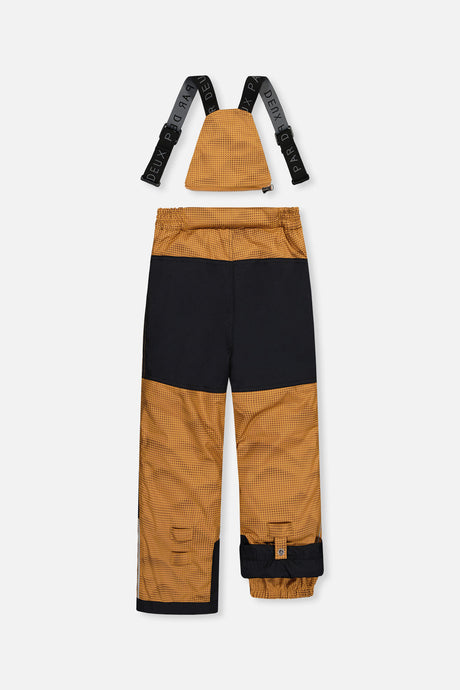 Deux par Deux boys PLAY two-piece snowsuit, brown and black jacket with brown pants, product view 6
