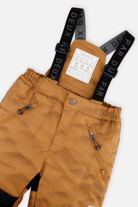 Deux par Deux boys PLAY two-piece snowsuit, brown and black jacket with brown pants, product view 7
