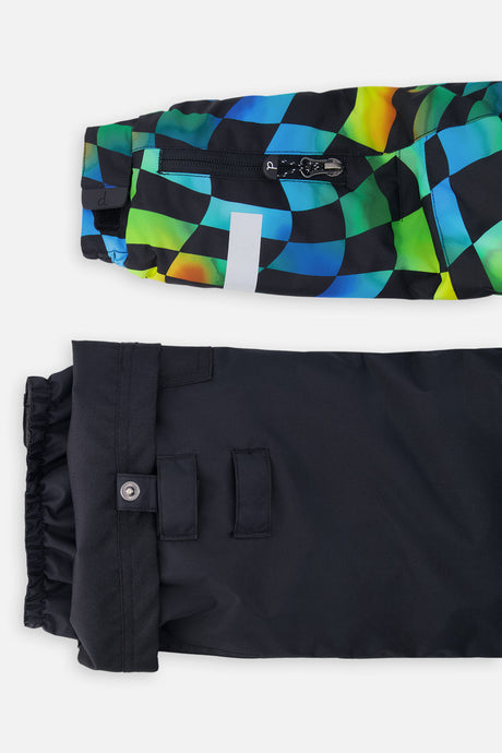 Deux par Deux PLAY checkerboard snowsuit, alternate view 10
