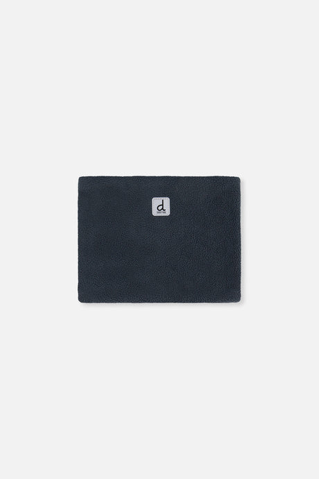 Navy polar fleece neckwarmer included with the PLAY snowsuit