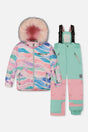 Two Piece Play Snowsuit Multicolored Line Print-0