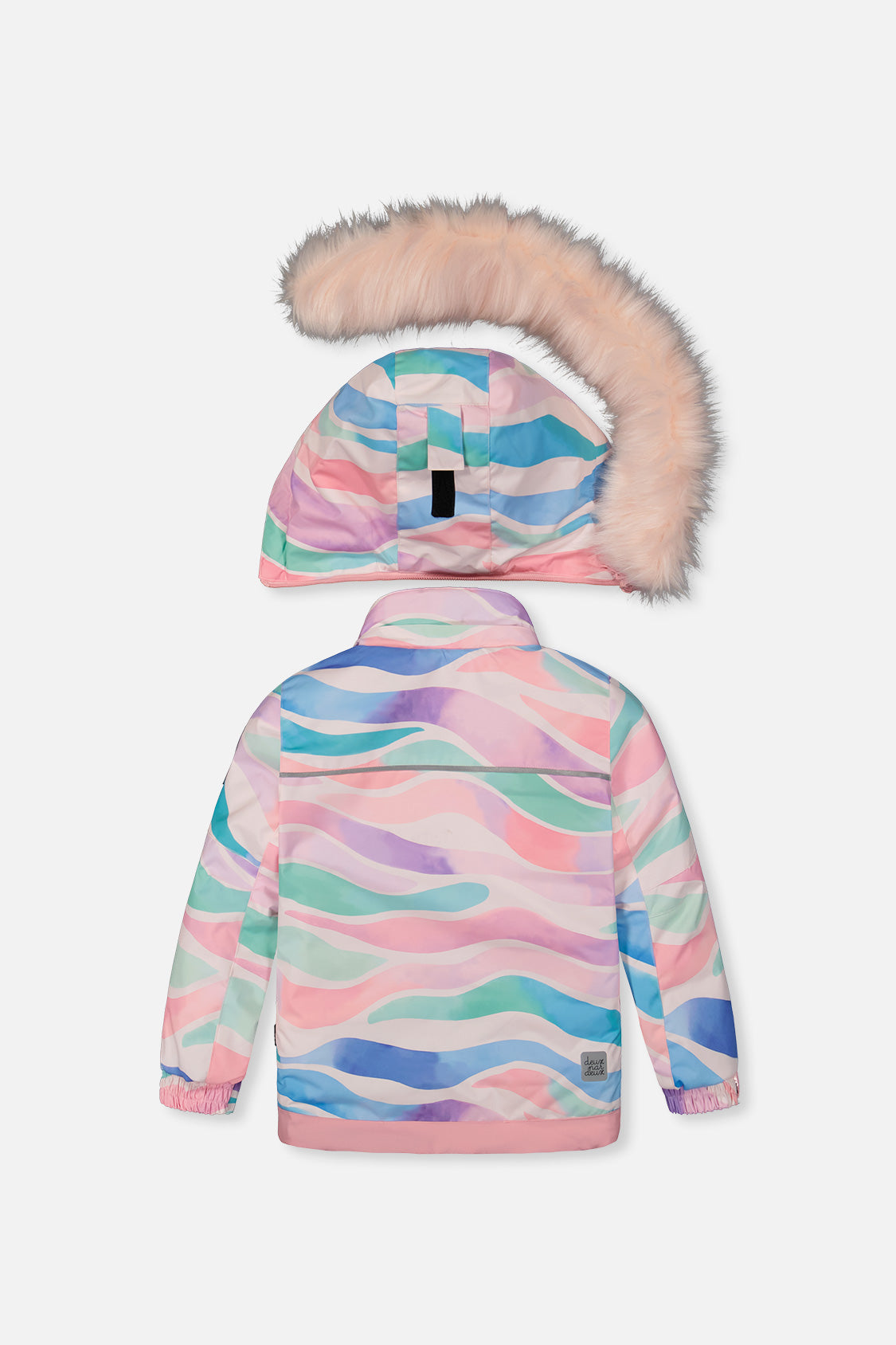 Two Piece Play Snowsuit Multicolored Line Print-2