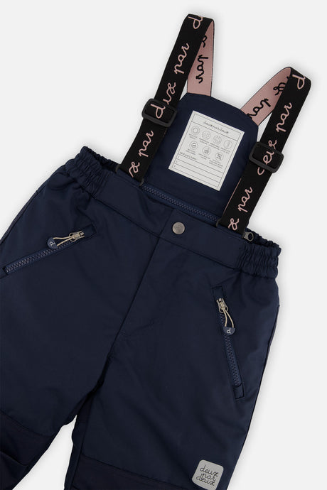 Deux par Deux girls PLAY two-piece snowsuit, watercolor flower print, product view 7