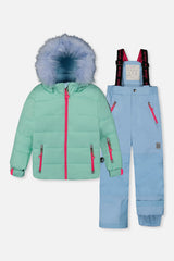 Two Piece Play Snowsuit Mint Green-0