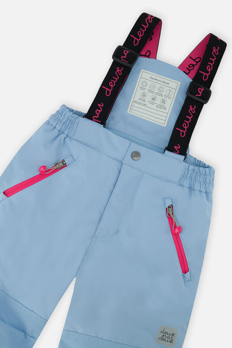 Deux par Deux girls PLAY two-piece snowsuit in mint green, product view 7