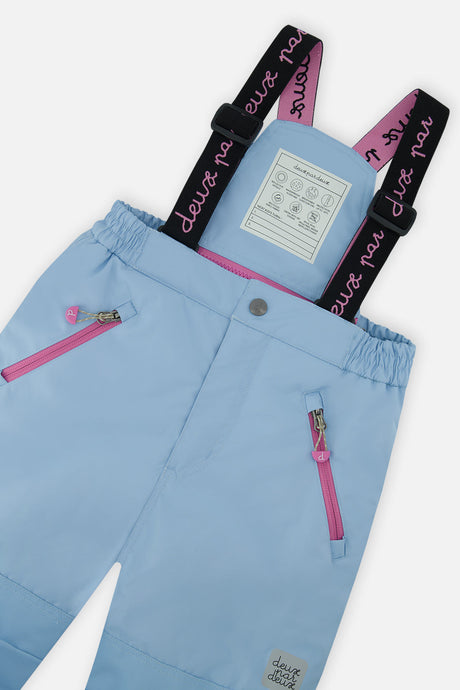 Deux par Deux girls PLAY two-piece snowsuit in light blue, product view 7