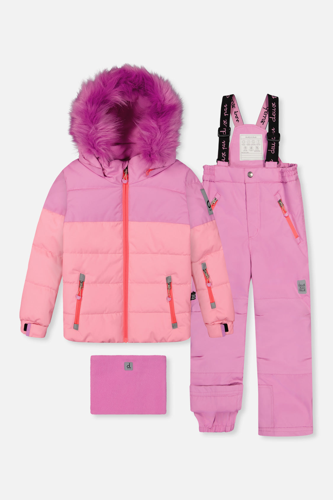 Two Piece Play Snowsuit Pinkish Violet-0
