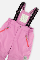 Deux par Deux girls PLAY two-piece snowsuit in pinkish violet, product view 7