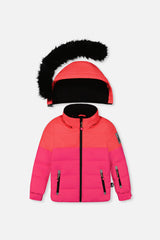 Two Piece Play Snowsuit Bright Pink-1