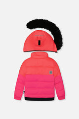 Two Piece Play Snowsuit Bright Pink-2