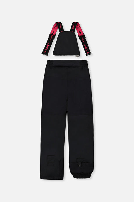 Deux par Deux girls PLAY two-piece snowsuit in bright pink, product view 6